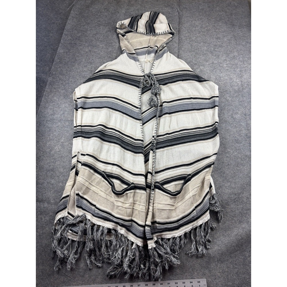 Anthropologie Moth Striped Hooded Calexico Baja Woven Cardigan Via Women's XS/S